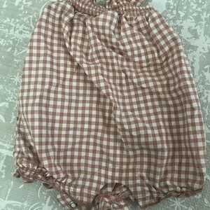 Carter's Brown and White Gingham One Piece